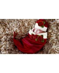 Baby Roses Cocoon & Hat Set